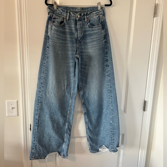 AE Dreamy Drape Wide Leg Jeans - Picture 4 of 5